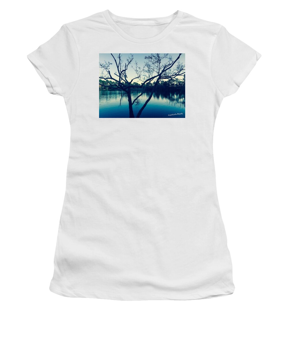 Tree Women's T-Shirt featuring the photograph Blue Days by Elizabeth Harllee