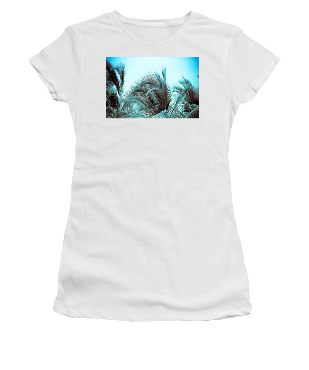 Palm Trees Women's T-Shirt featuring the photograph Blue Hawaii by Colleen Kammerer