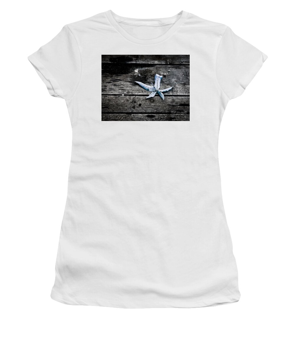 Nature Women's T-Shirt featuring the photograph Blue Leaf by Fei A