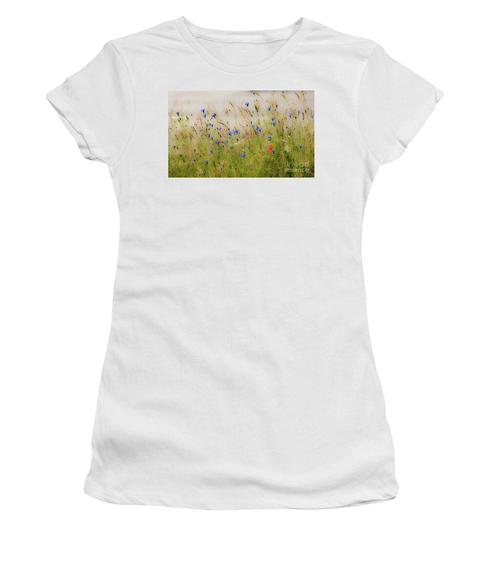 Gouda Women's T-Shirt featuring the photograph Blue serenade by Casper Cammeraat