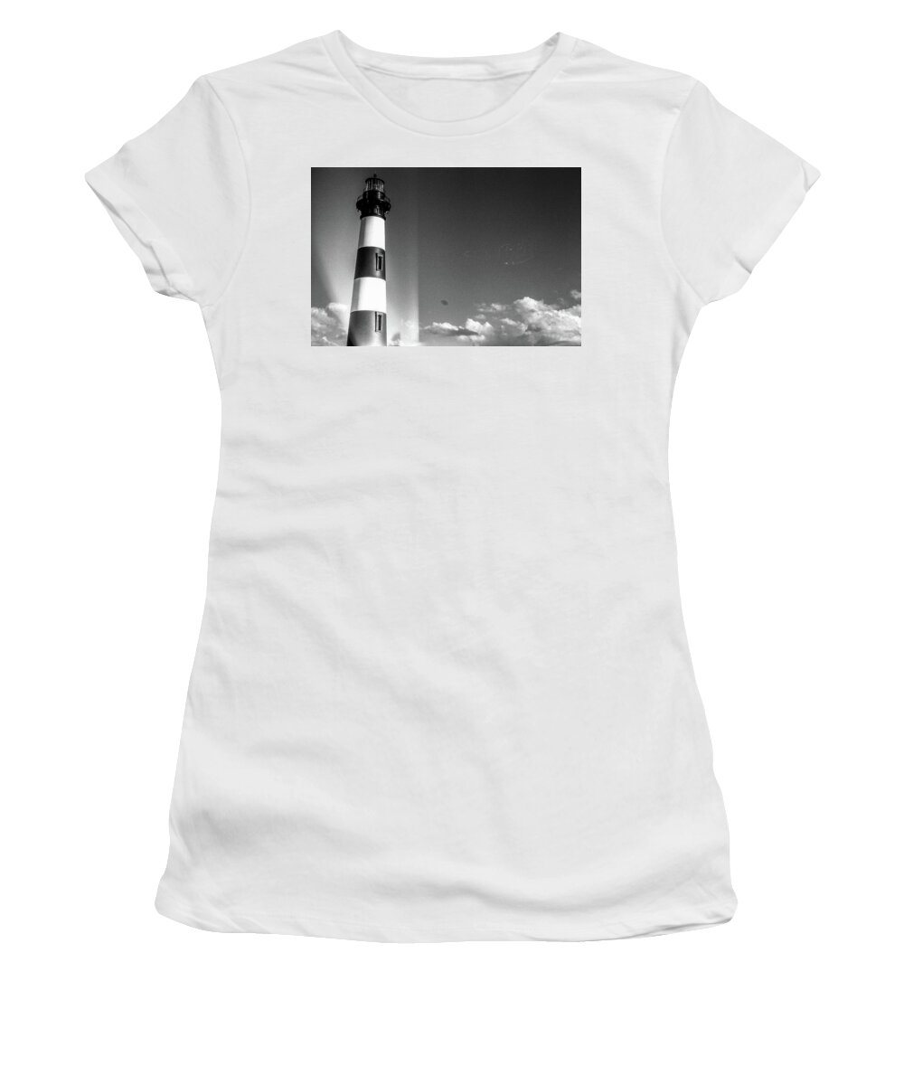 Bodie Island Light Station Women's T-Shirt featuring the photograph Bodie Island Lighthouse by David Sutton