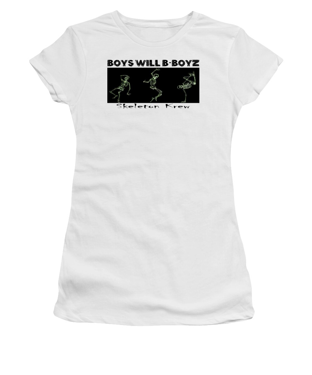 B Boys Women's T-Shirt featuring the drawing Boys Will B Boyz by Terri Meredith