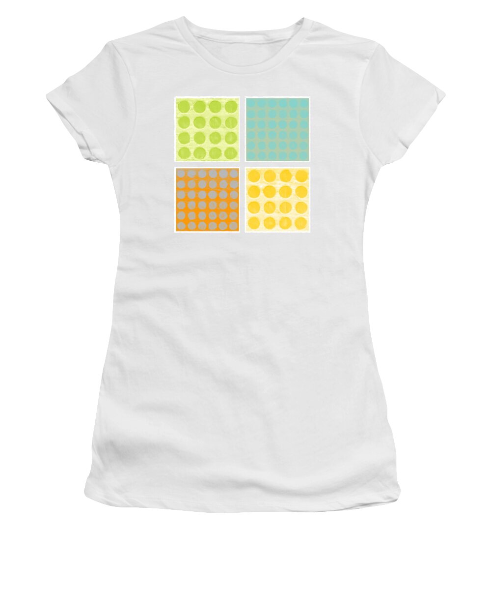 Dots Women's T-Shirt featuring the digital art Buttons by Michelle Calkins