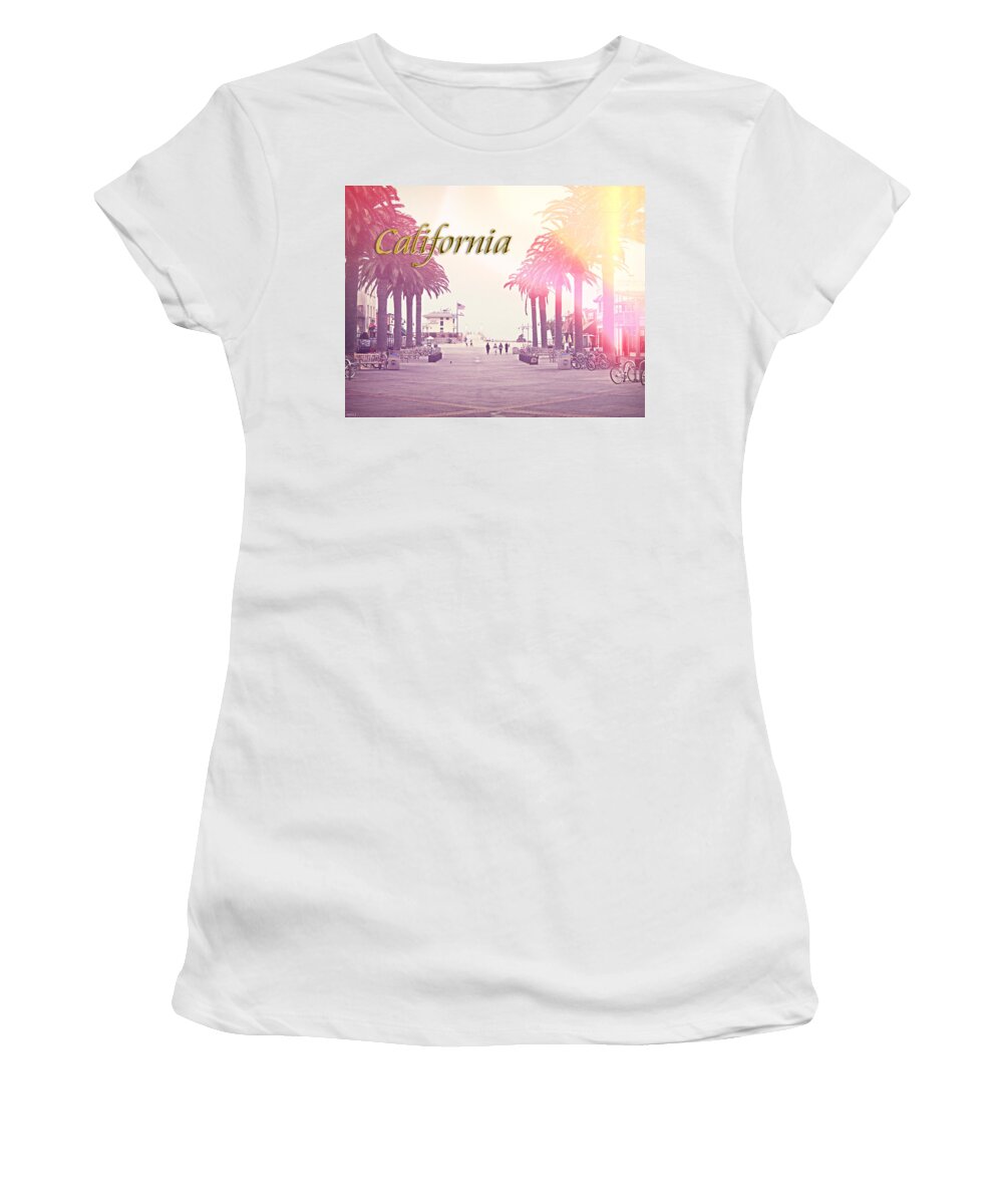 Photograph Women's T-Shirt featuring the photograph California by Phil Perkins