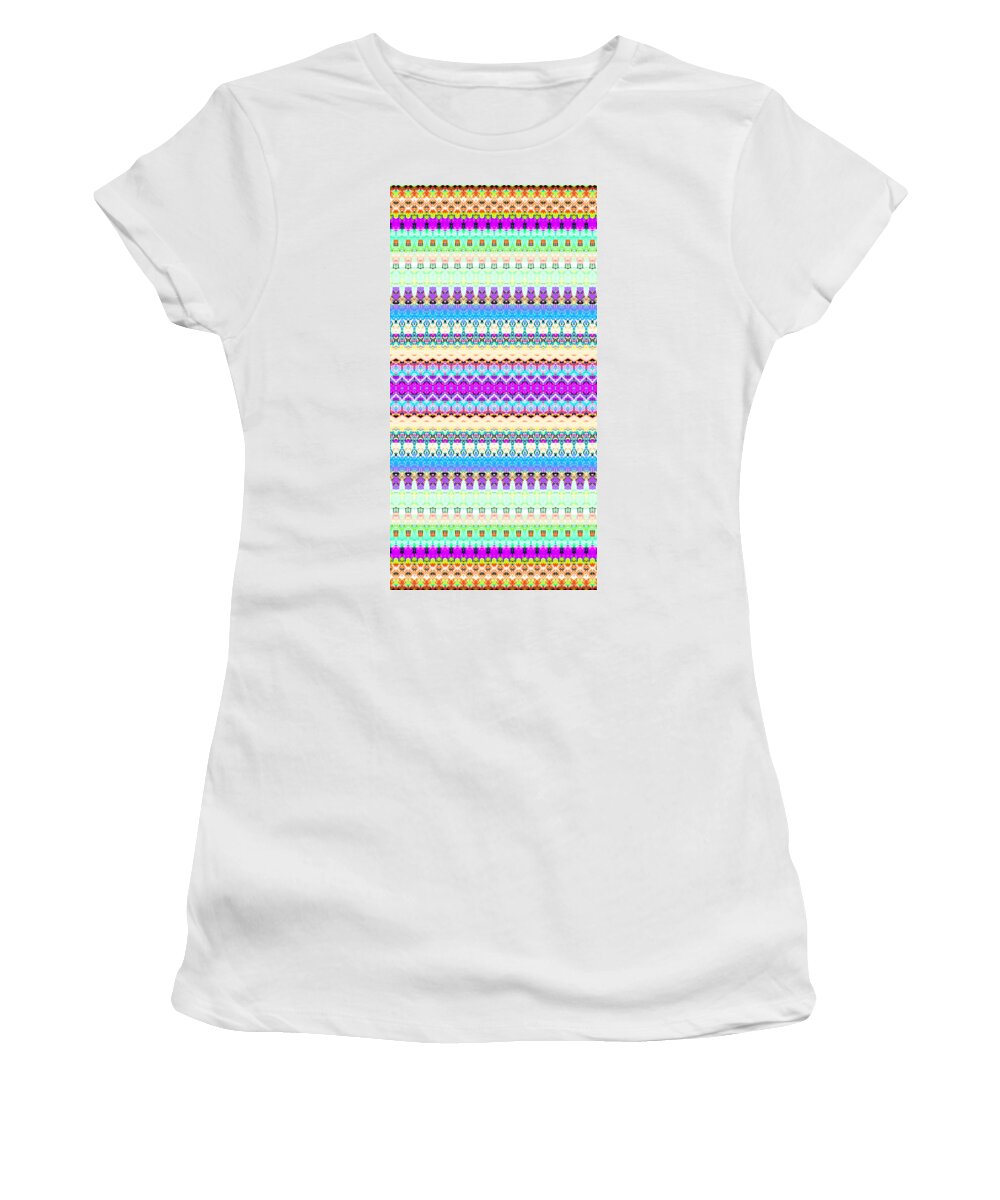 Candy Women's T-Shirt featuring the digital art Candy Glitch by Robyn Parker