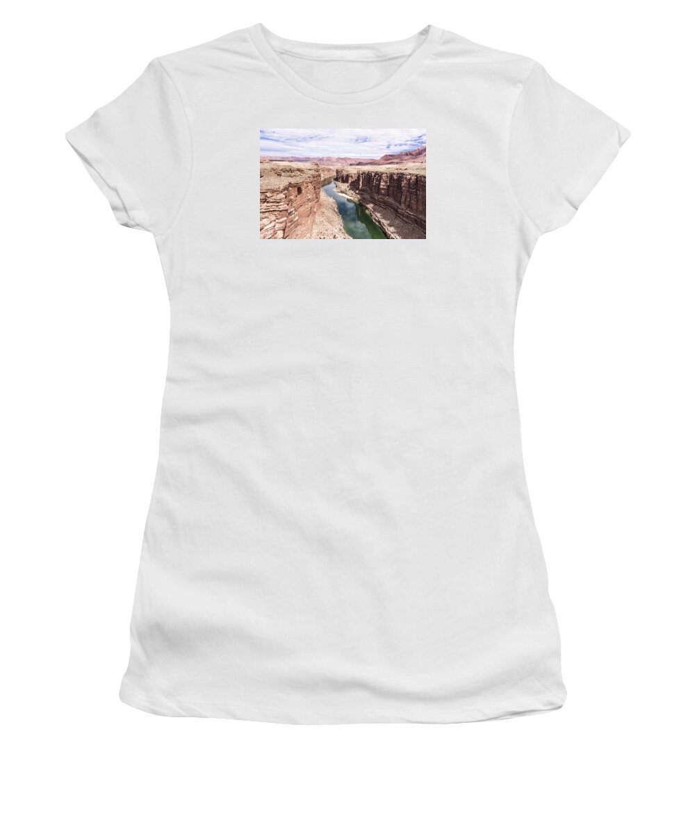 Colorado River Women's T-Shirt featuring the photograph Canyon Maker by Laura Pratt