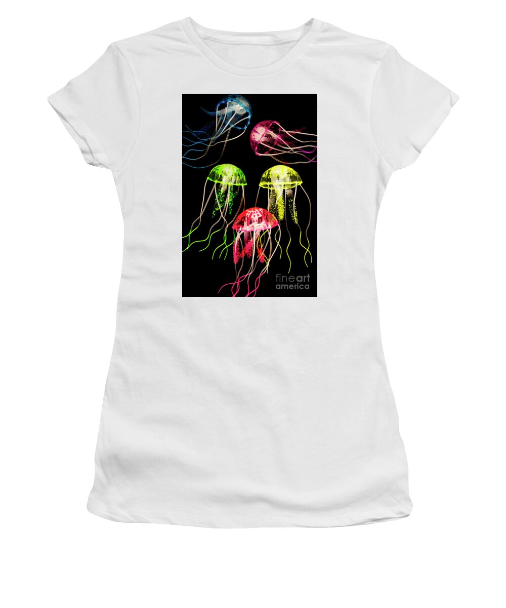 Fish Women's T-Shirt featuring the photograph Captivating connectivity by Jorgo Photography