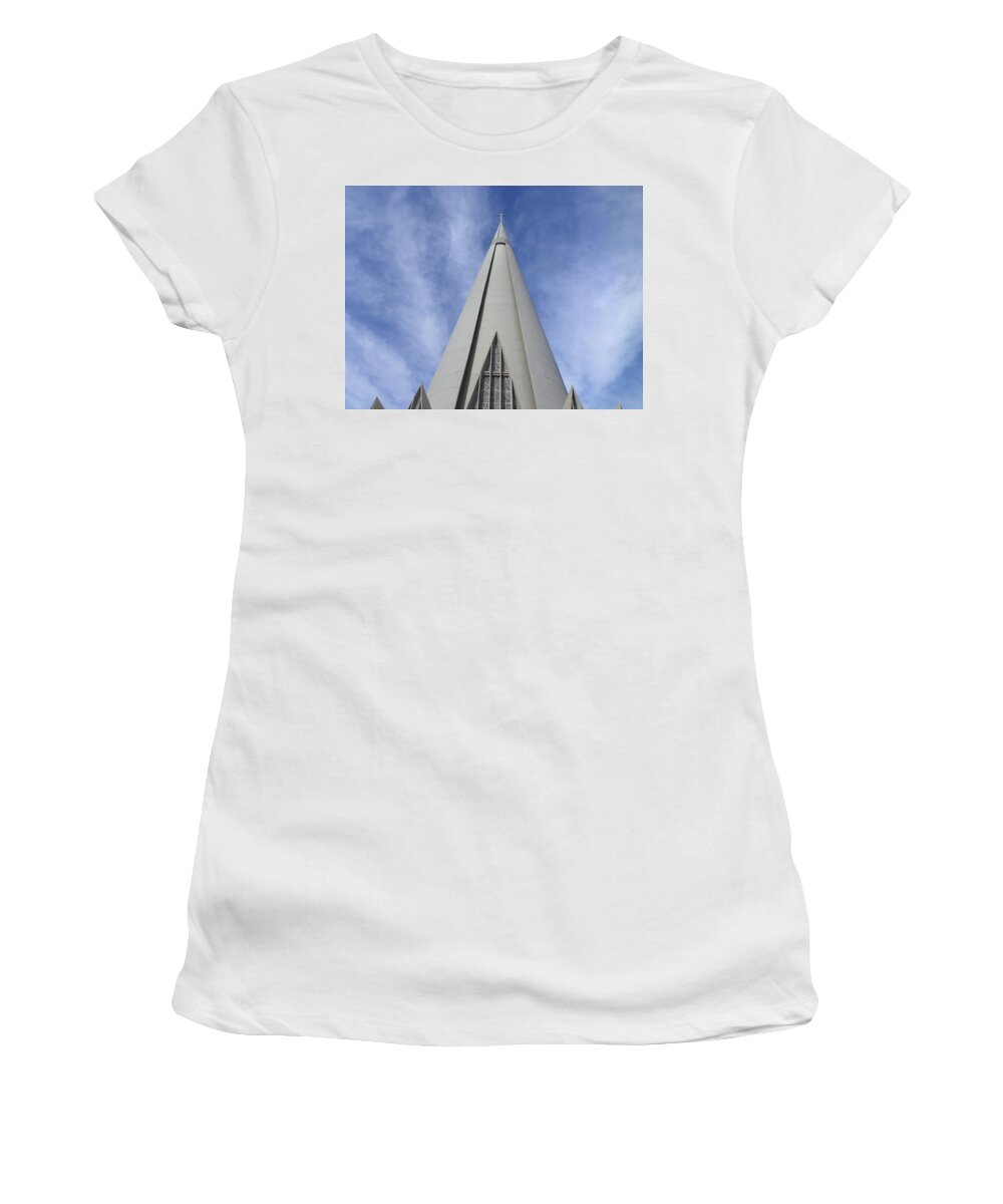 Cathedral Women's T-Shirt featuring the photograph Cathedral Minor Basilica Our Lady of Glory by Bruna Lima