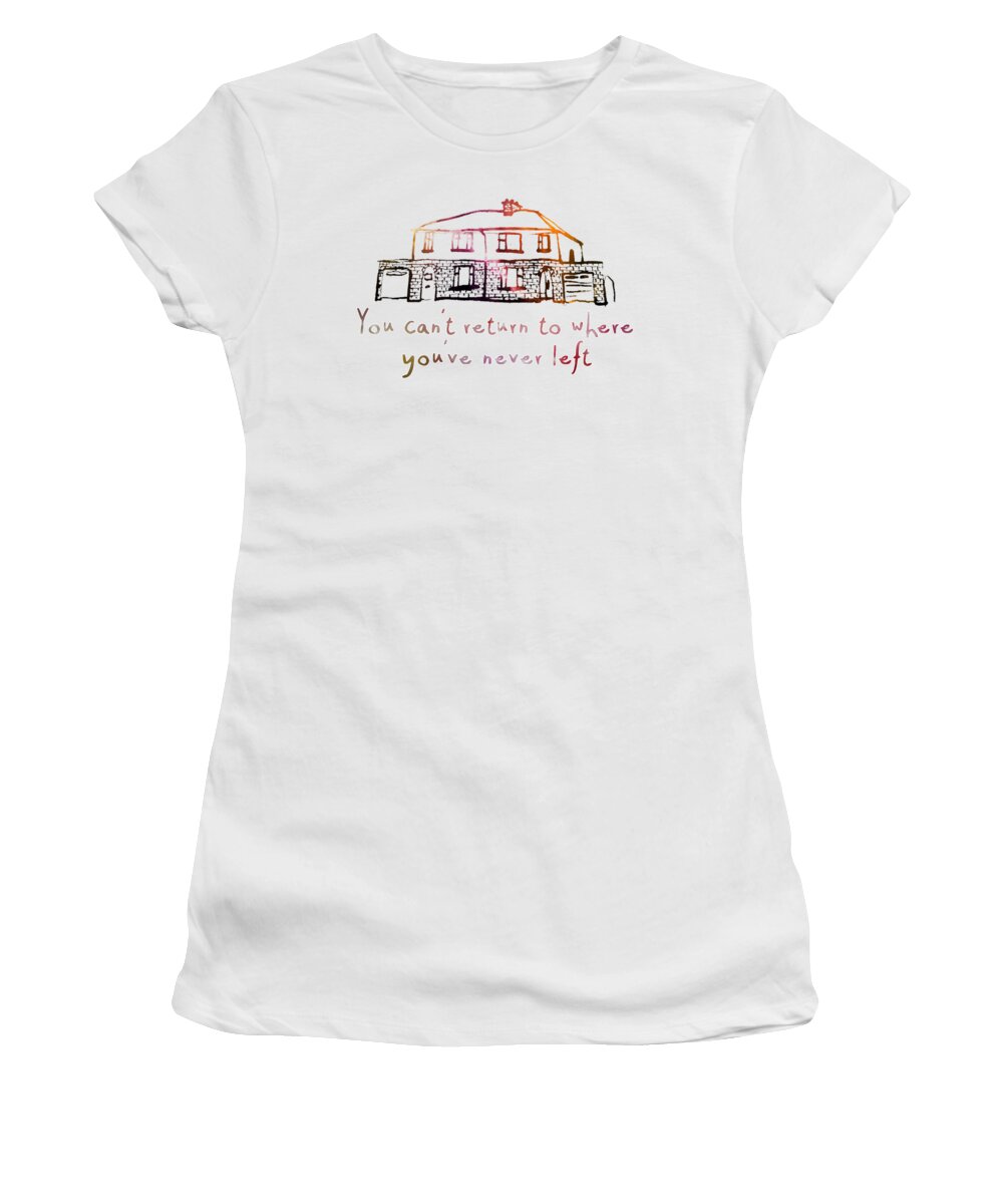 U2 Women's T-Shirt featuring the digital art Cedarwood House by Clad63