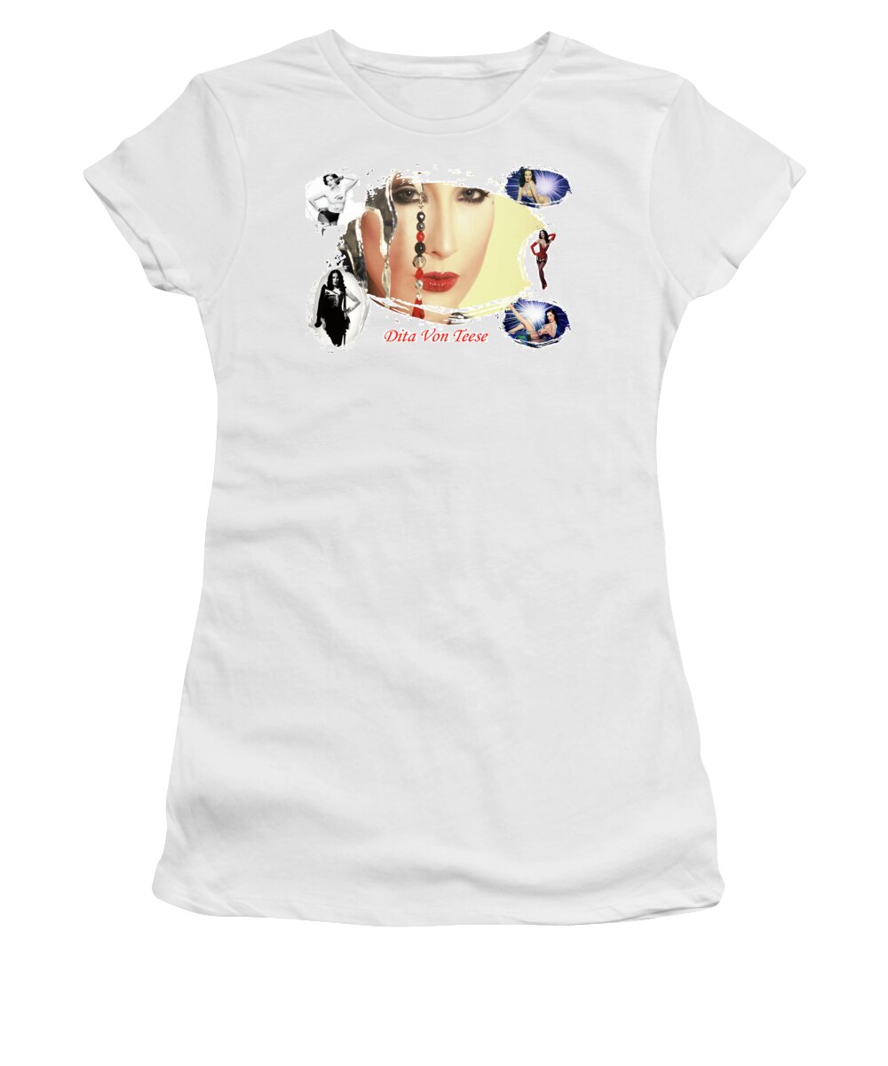 Celebrity Women's T-Shirt featuring the digital art Celebrity by Maye Loeser