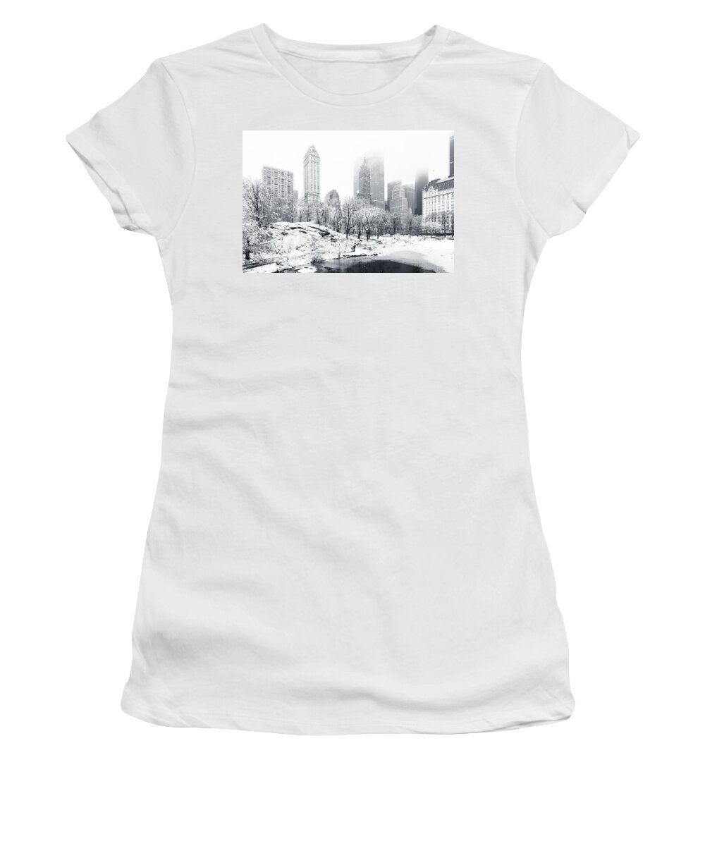 America Women's T-Shirt featuring the photograph Central Park by Mihai Andritoiu