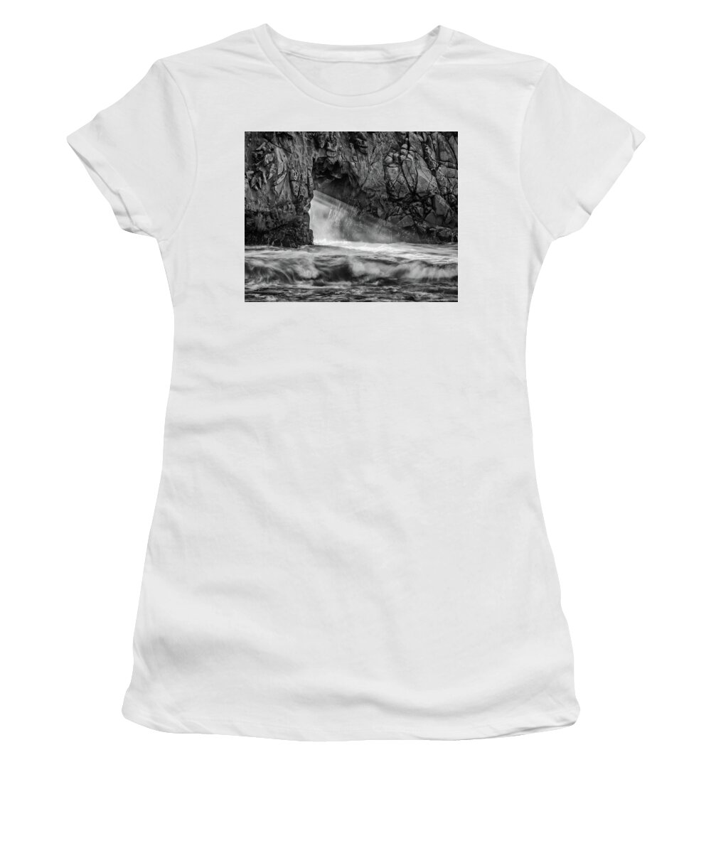 Chaos Women's T-Shirt featuring the photograph Chaos - B W by George Buxbaum