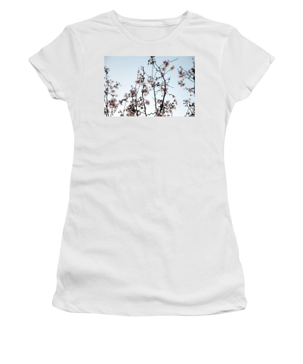cherry Blossom Women's T-Shirt featuring the photograph Cherry Blossom by Amanda Barcon