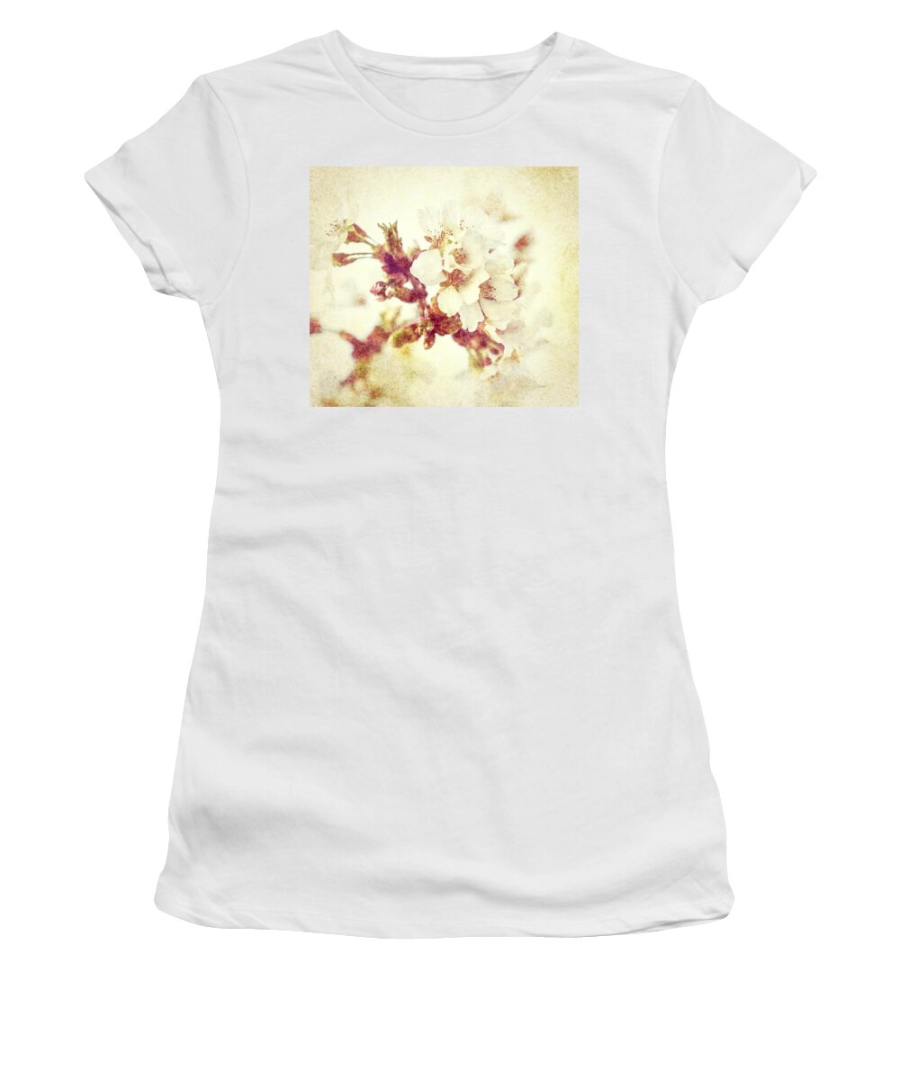 Japanese Cherry Women's T-Shirt featuring the photograph Cherry Blossom by Cynthia Wolfe