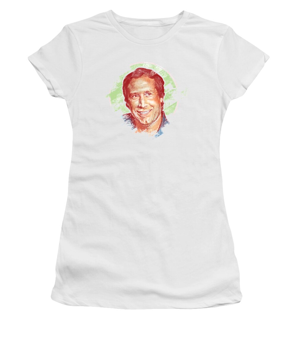 Chadlonius Women's T-Shirt featuring the digital art Chevy Chase by Chad Lonius