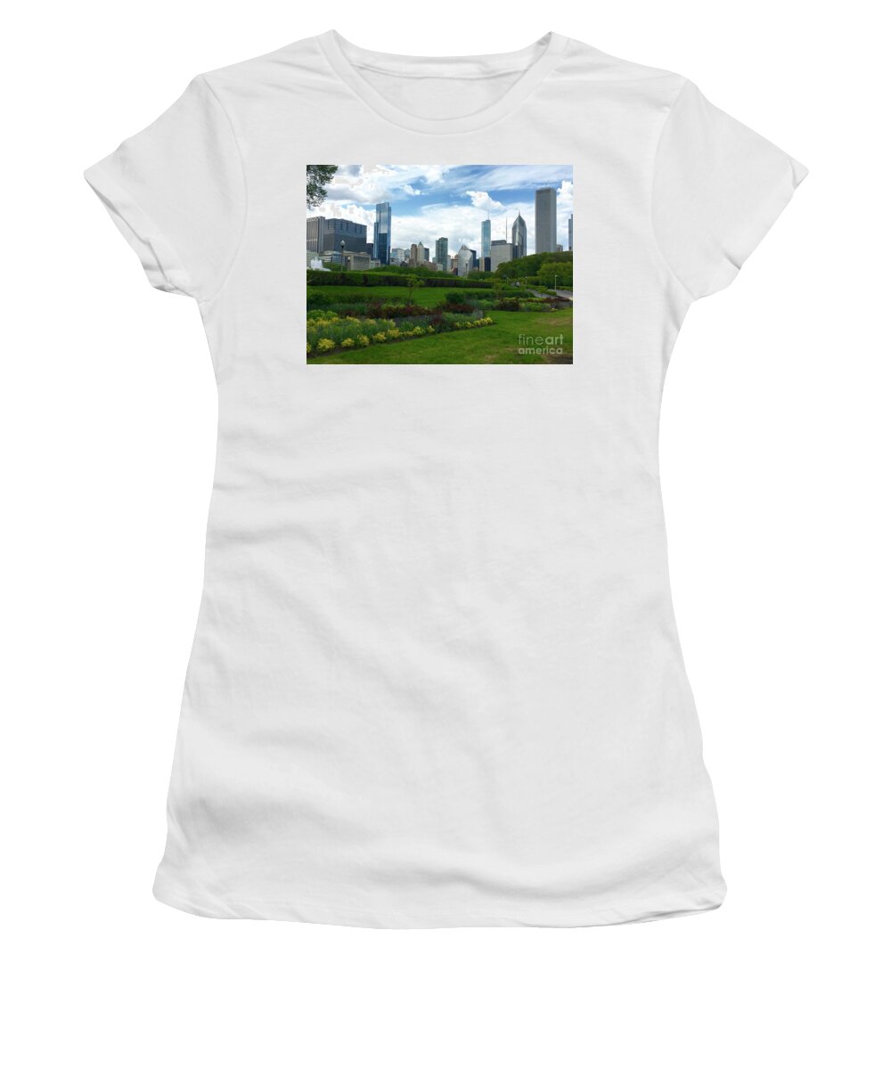 Chicago Women's T-Shirt featuring the photograph Chicago #1 by Dennis Richardson