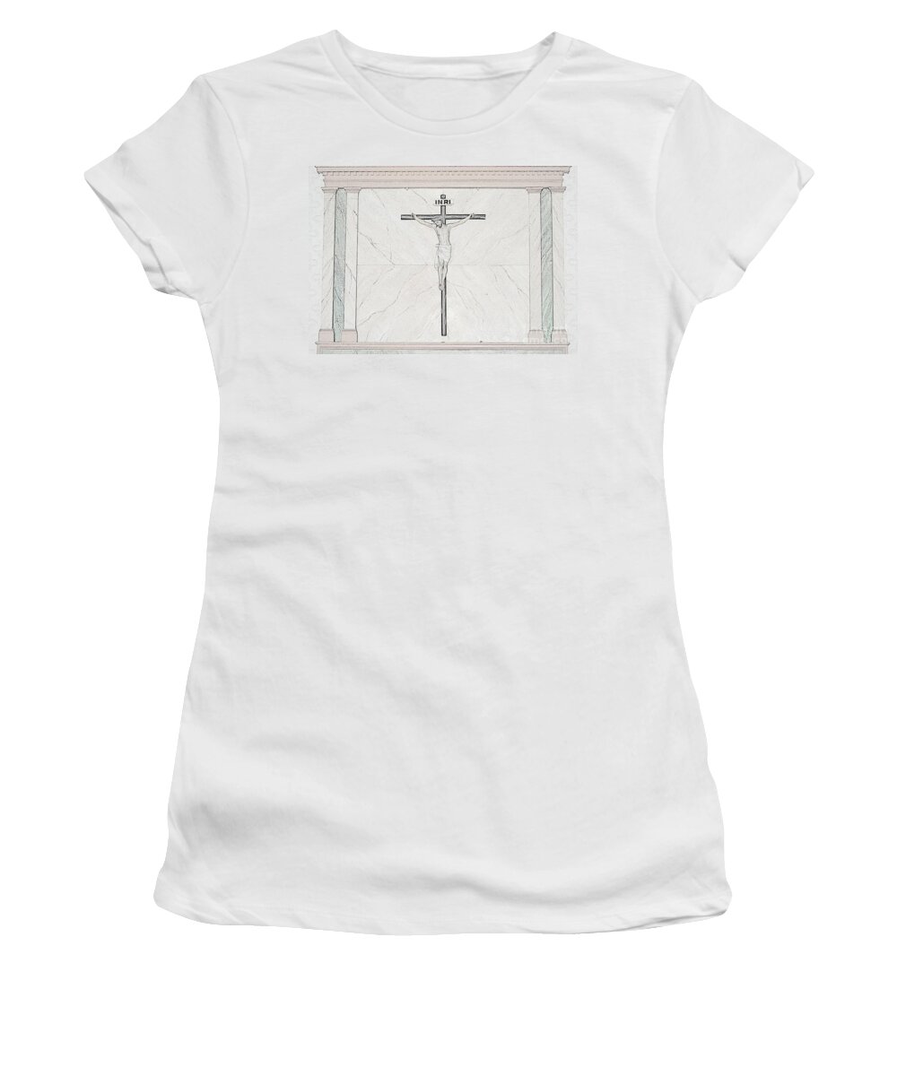 Jesus Women's T-Shirt featuring the photograph Christ on the Cross by Debby Pueschel