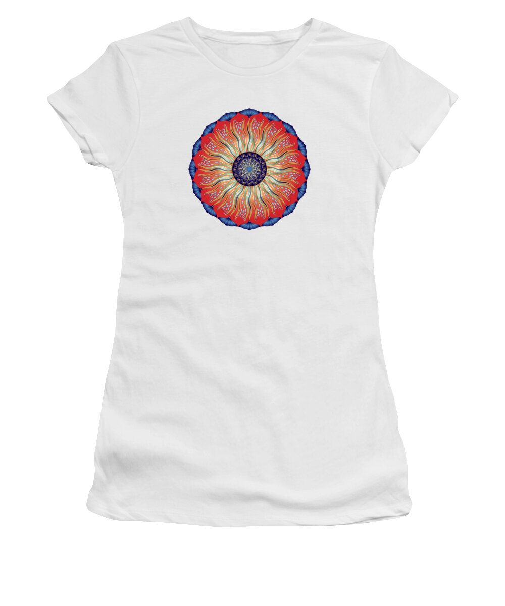 Mandala Women's T-Shirt featuring the digital art Circularium No. 2627 by Alan Bennington