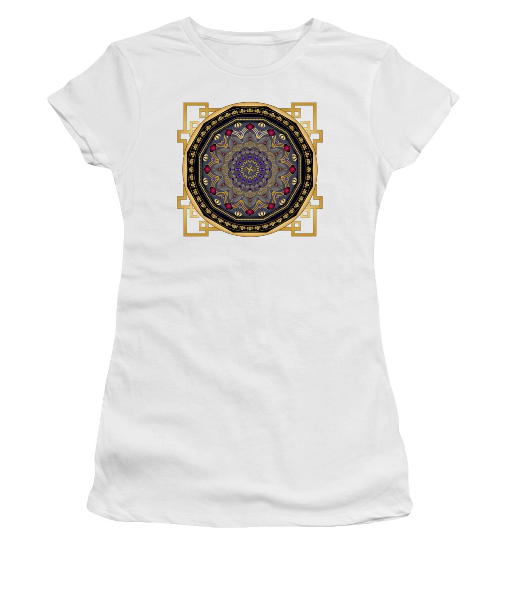 Mandala Women's T-Shirt featuring the digital art Circularium No 2652 by Alan Bennington