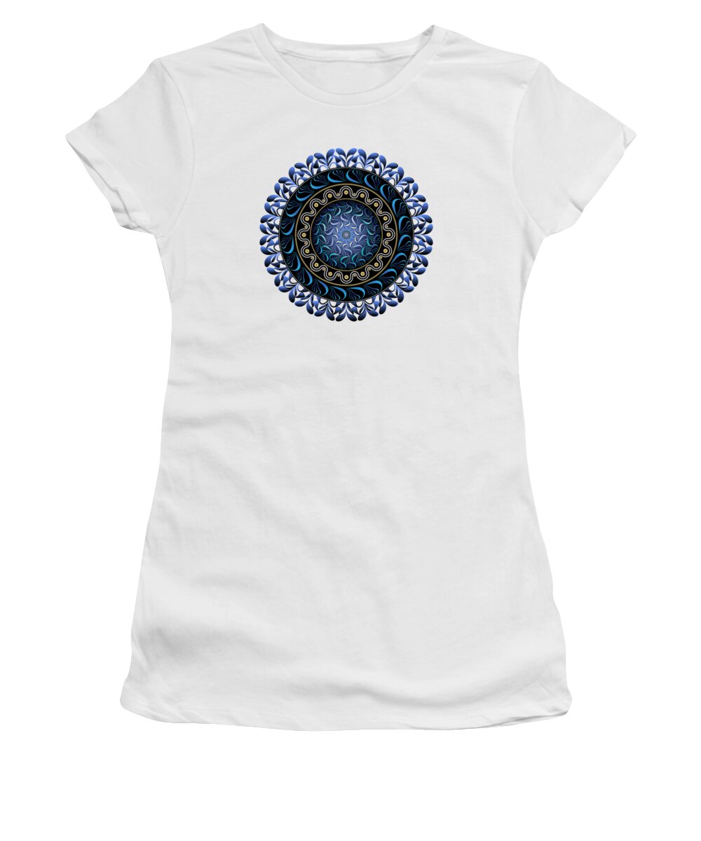 Mandala Women's T-Shirt featuring the digital art Circularium No 2657 by Alan Bennington