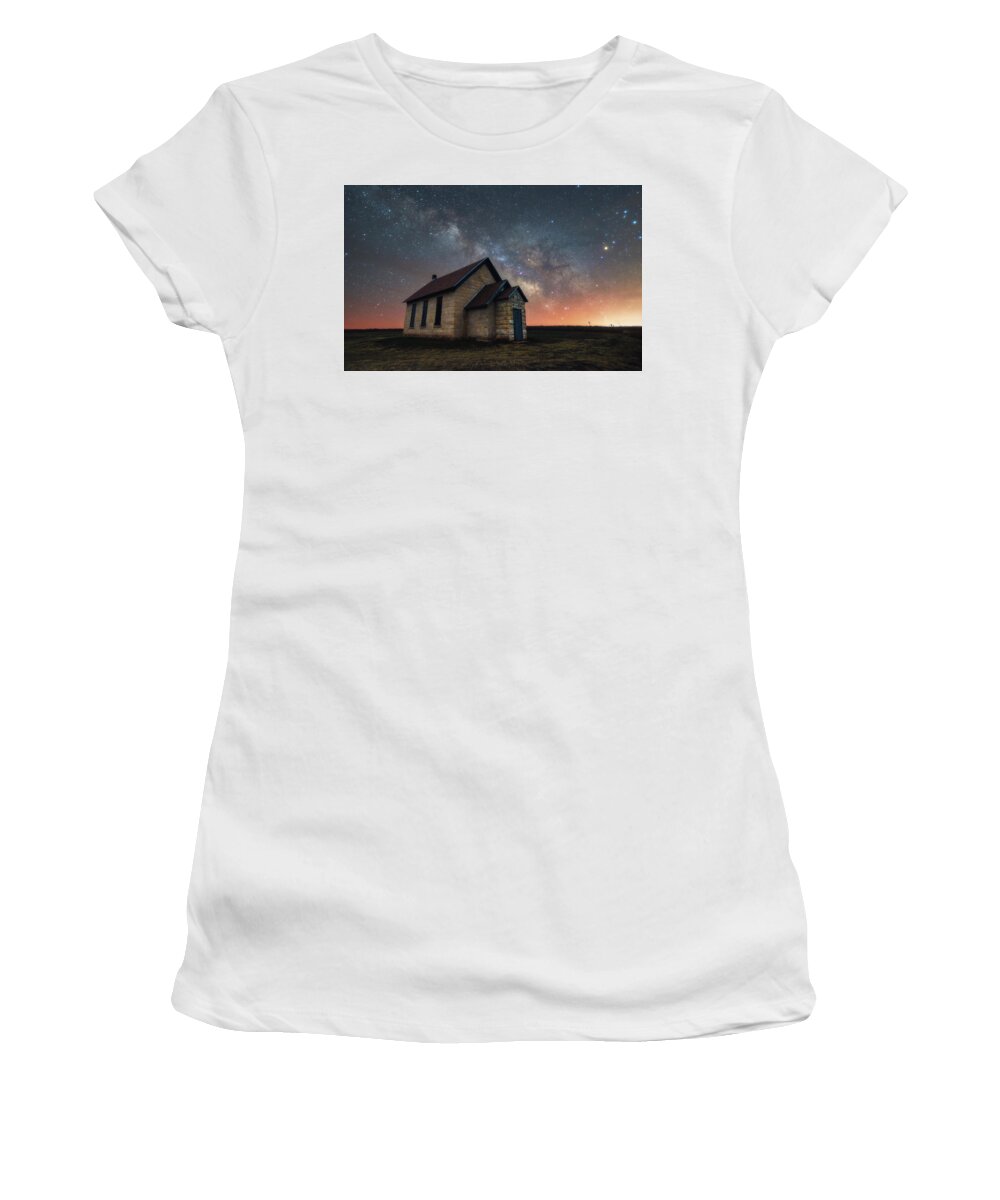 Night Photography Women's T-Shirt featuring the photograph Class of 1886 by Darren White