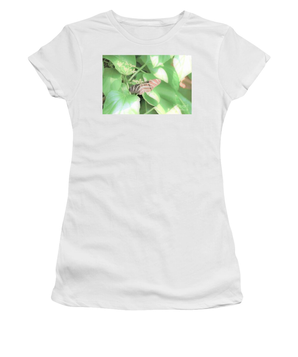 Cleveland Ohio Butterfly Women's T-Shirt featuring the photograph Cleveland Butterflies4 by Merle Grenz
