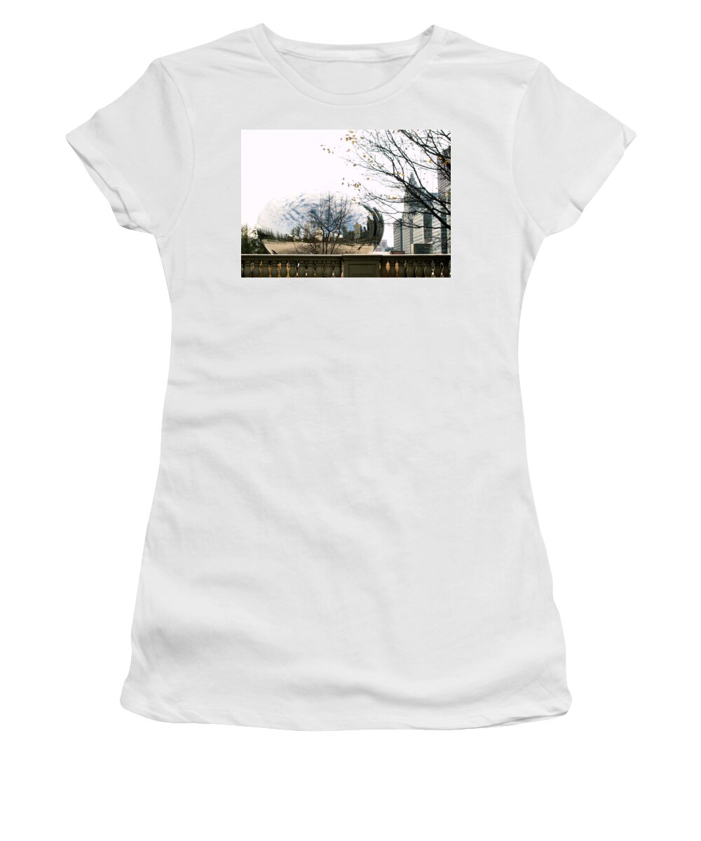 Chicago Women's T-Shirt featuring the photograph Cloud Gate - 1 by Ely Arsha