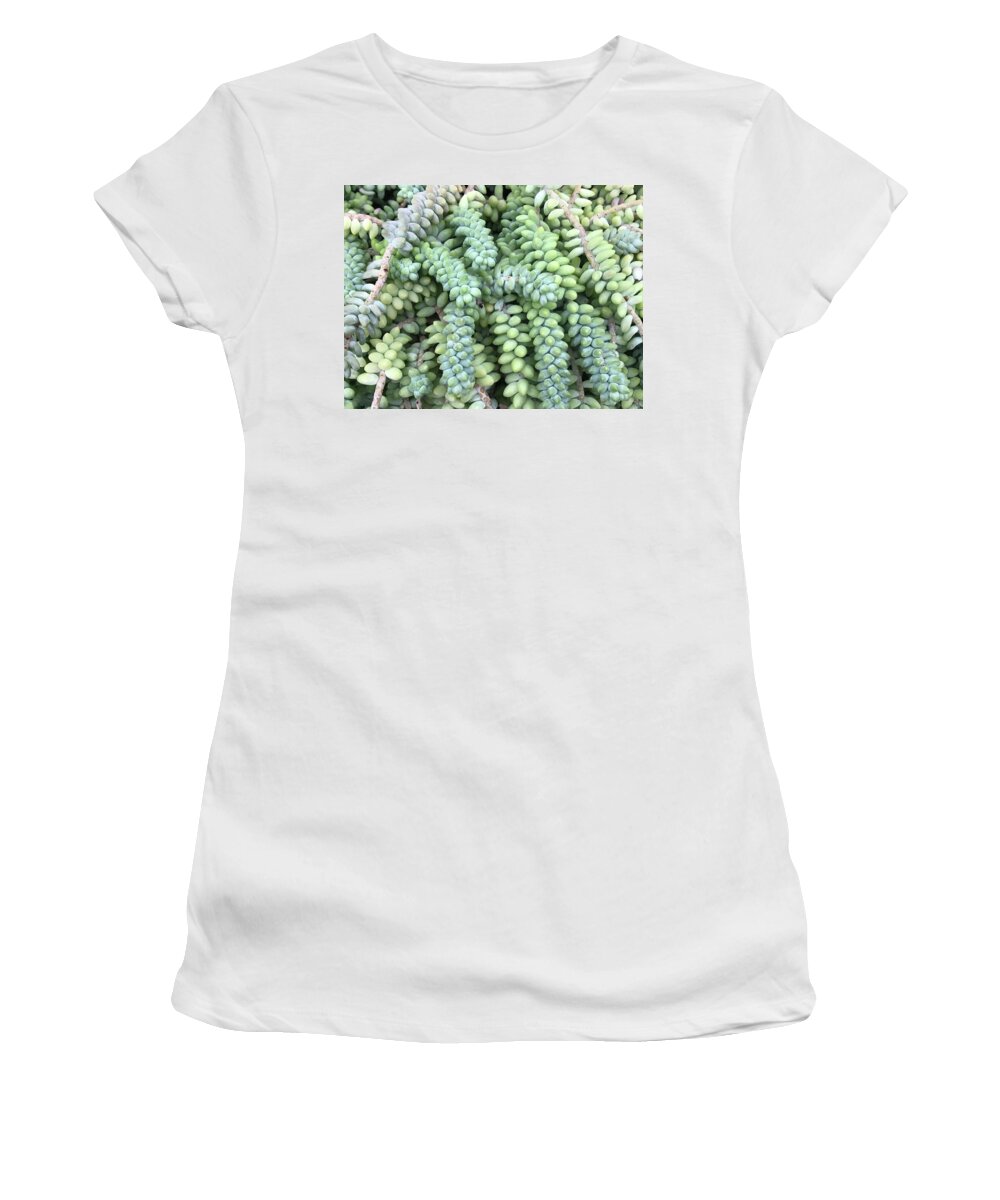 Flowers Women's T-Shirt featuring the photograph Cluster by Jean Wolfrum
