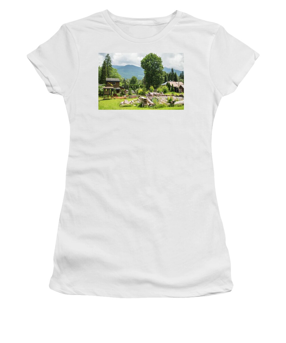 Coffee Down Here Women's T-Shirt featuring the photograph Coffee Down Here by Tom Cochran