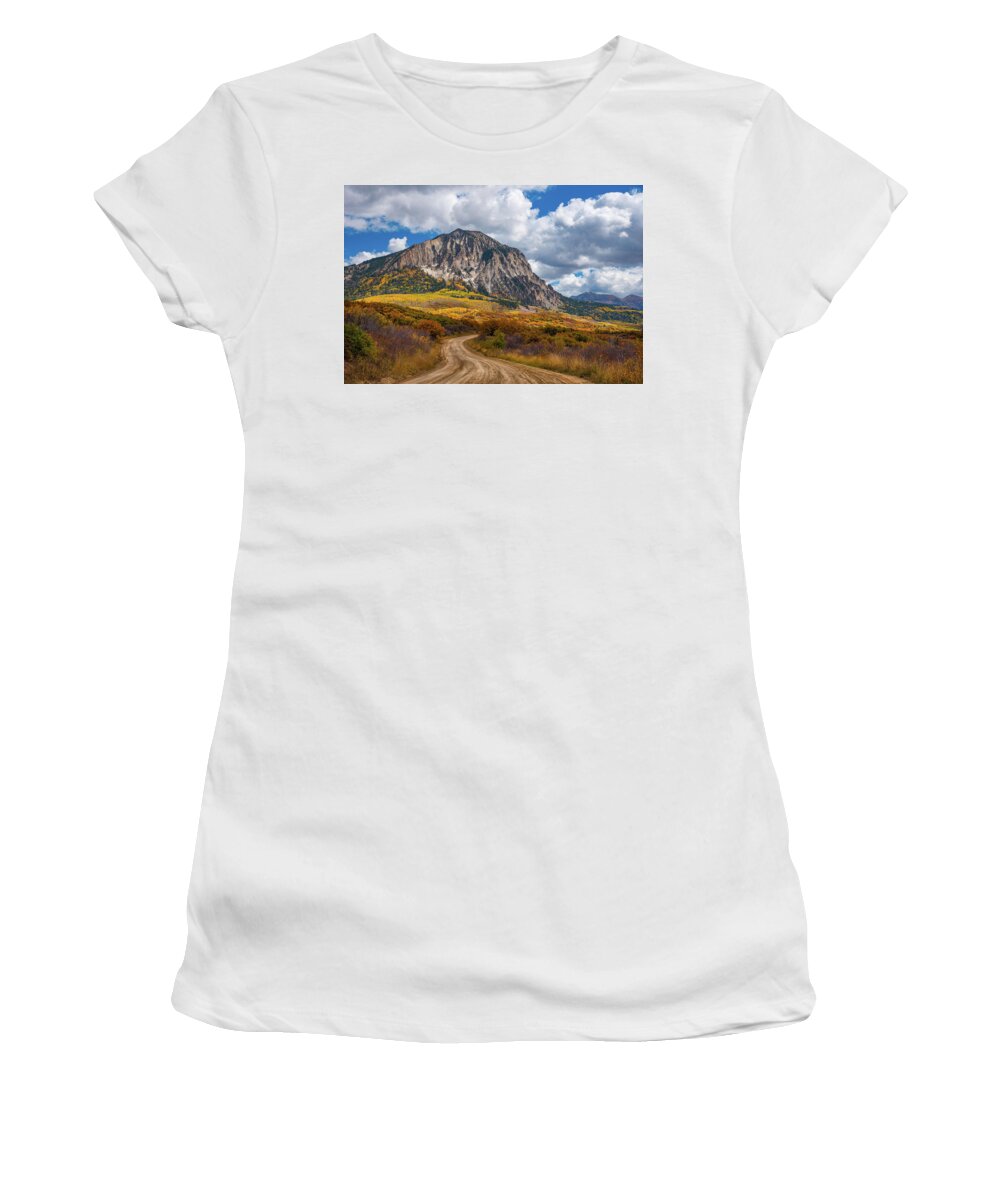 Colorado Women's T-Shirt featuring the photograph Colorado Backroads by Darren White