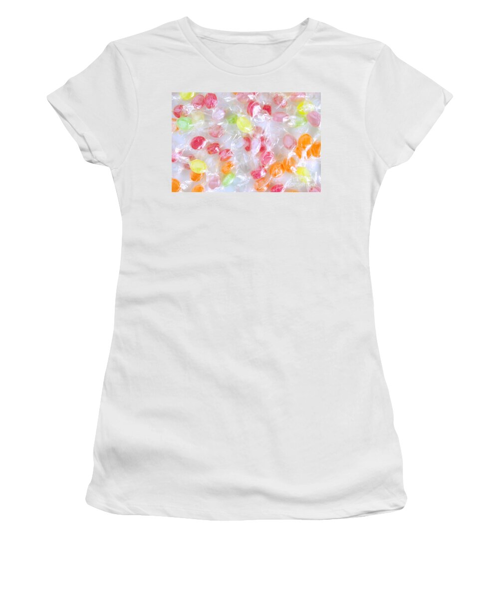 Assorted Women's T-Shirt featuring the photograph Colorful Candies by Carlos Caetano