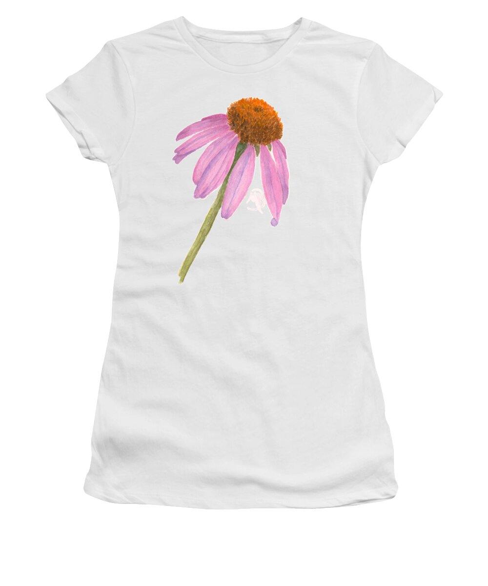 Flower Women's T-Shirt featuring the painting Coneflower by Monica Burnette