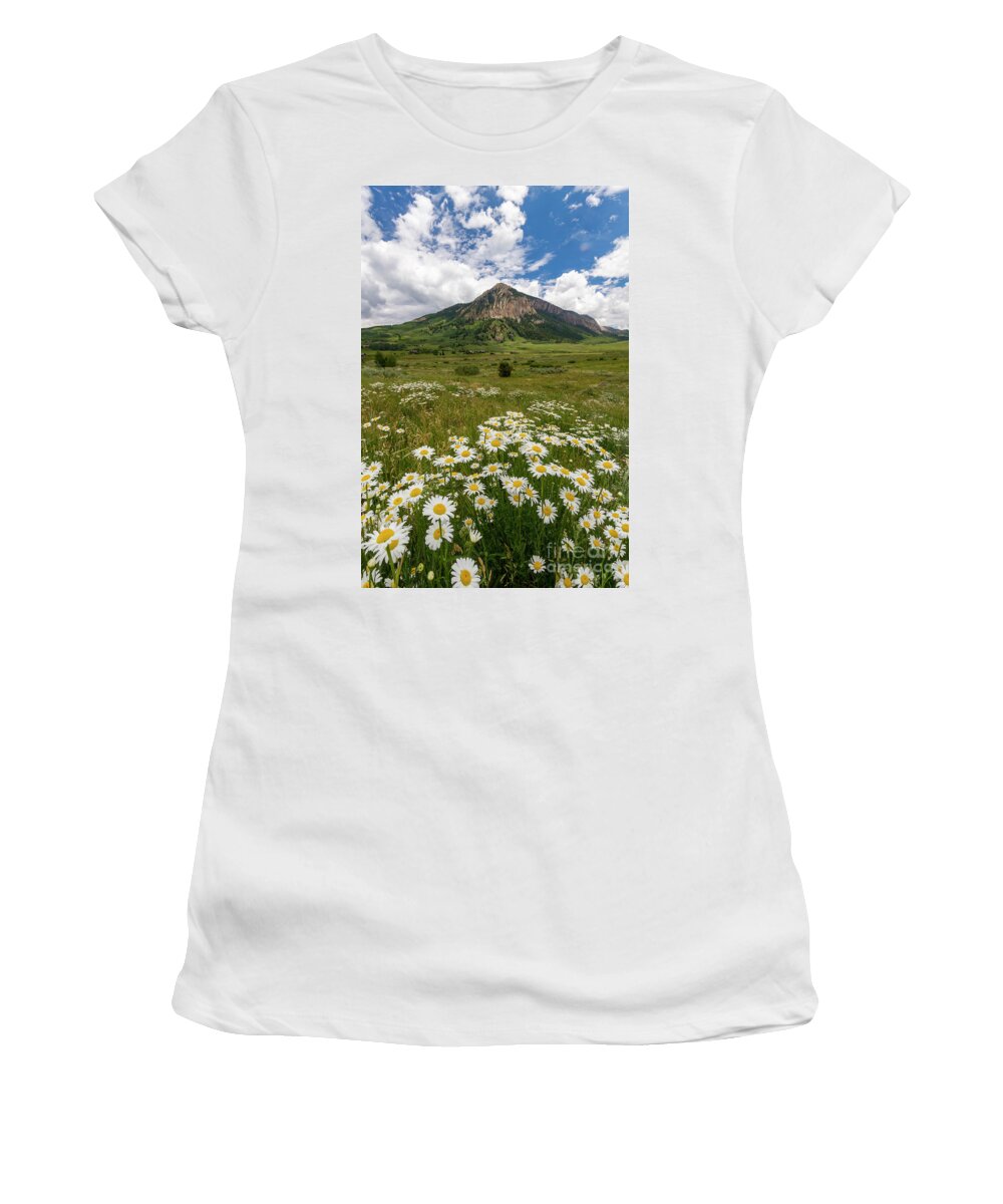 Crested Butte Women's T-Shirt featuring the photograph Crested Butte Wildflowers by Ronda Kimbrow