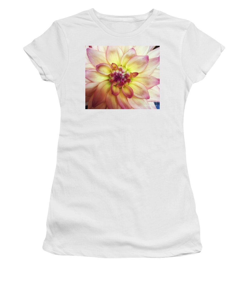 Dahlia Women's T-Shirt featuring the photograph Dahlia Delight by Marcia Breznay