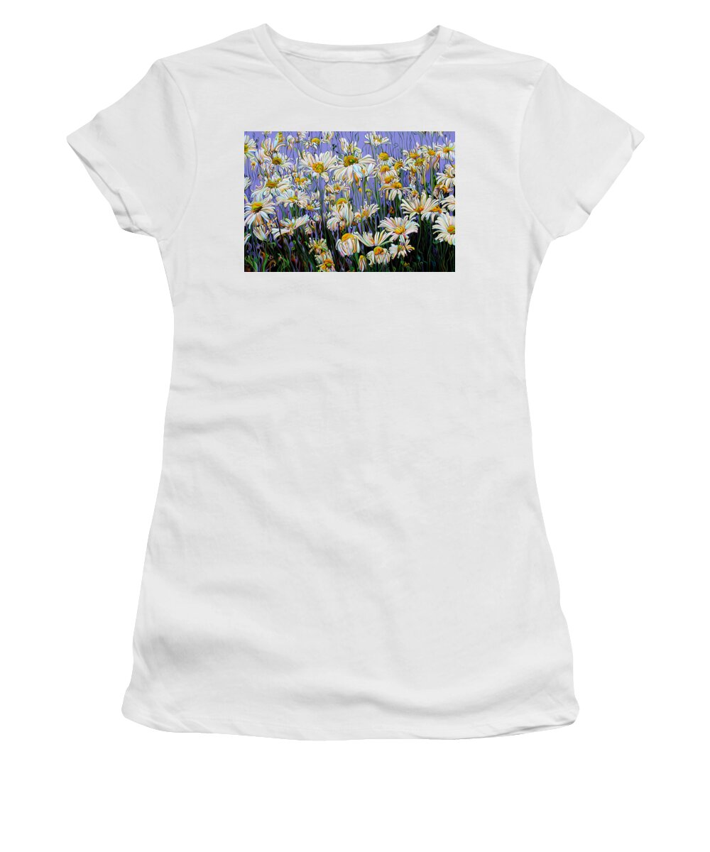 Daisy Women's T-Shirt featuring the painting Daisy Spirit Sundance by Amy Ferrari