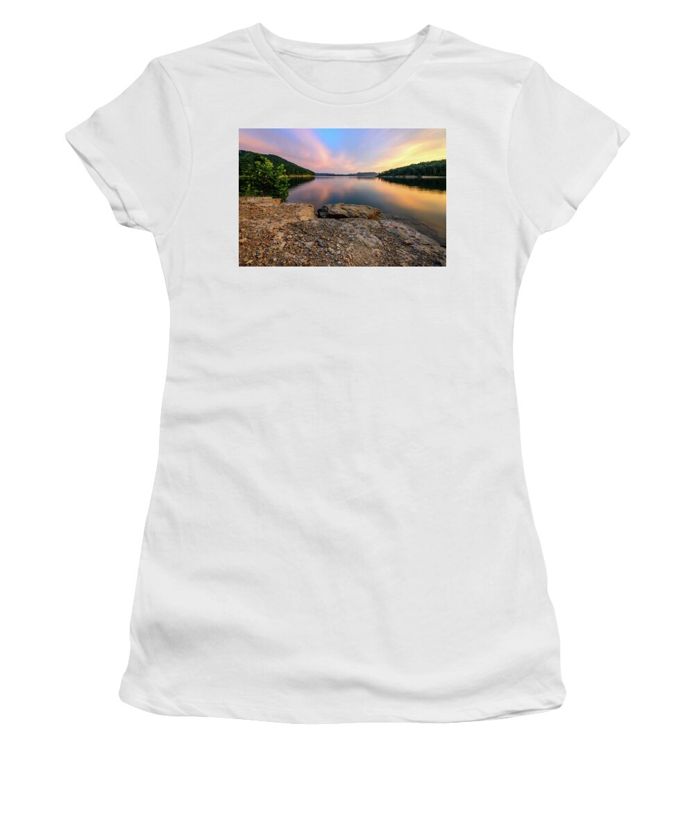 Kentucky Women's T-Shirt featuring the photograph Day Light On The Bay by Michael Scott