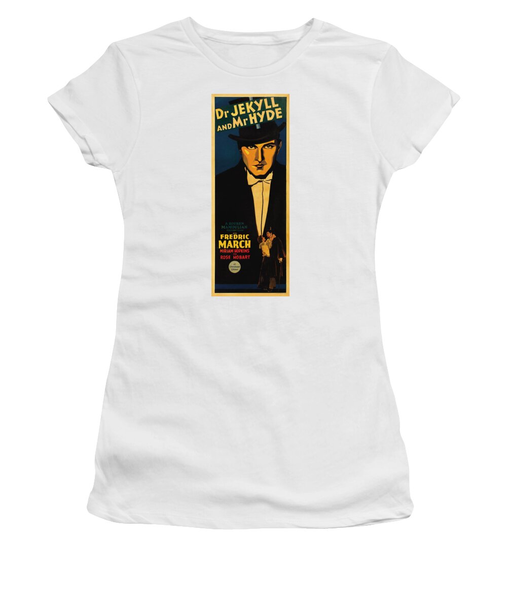 Dr Jekyll And Mr Hyde Women's T-Shirt featuring the photograph Dr. Jekyll And Mr. Hyde 1931 by Andrew Fare
