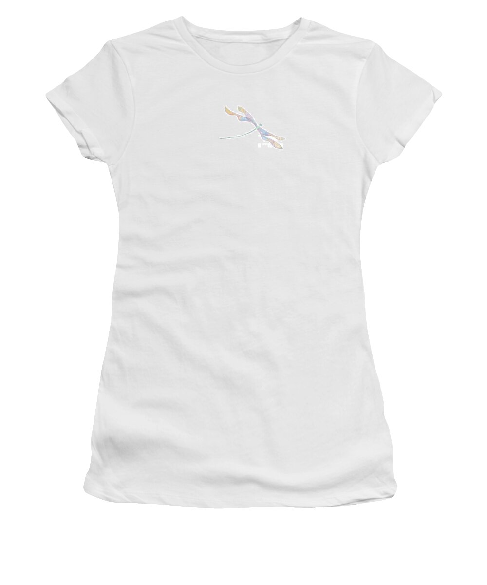 Dragonfly Women's T-Shirt featuring the digital art Dragonfly by Heather Hennick