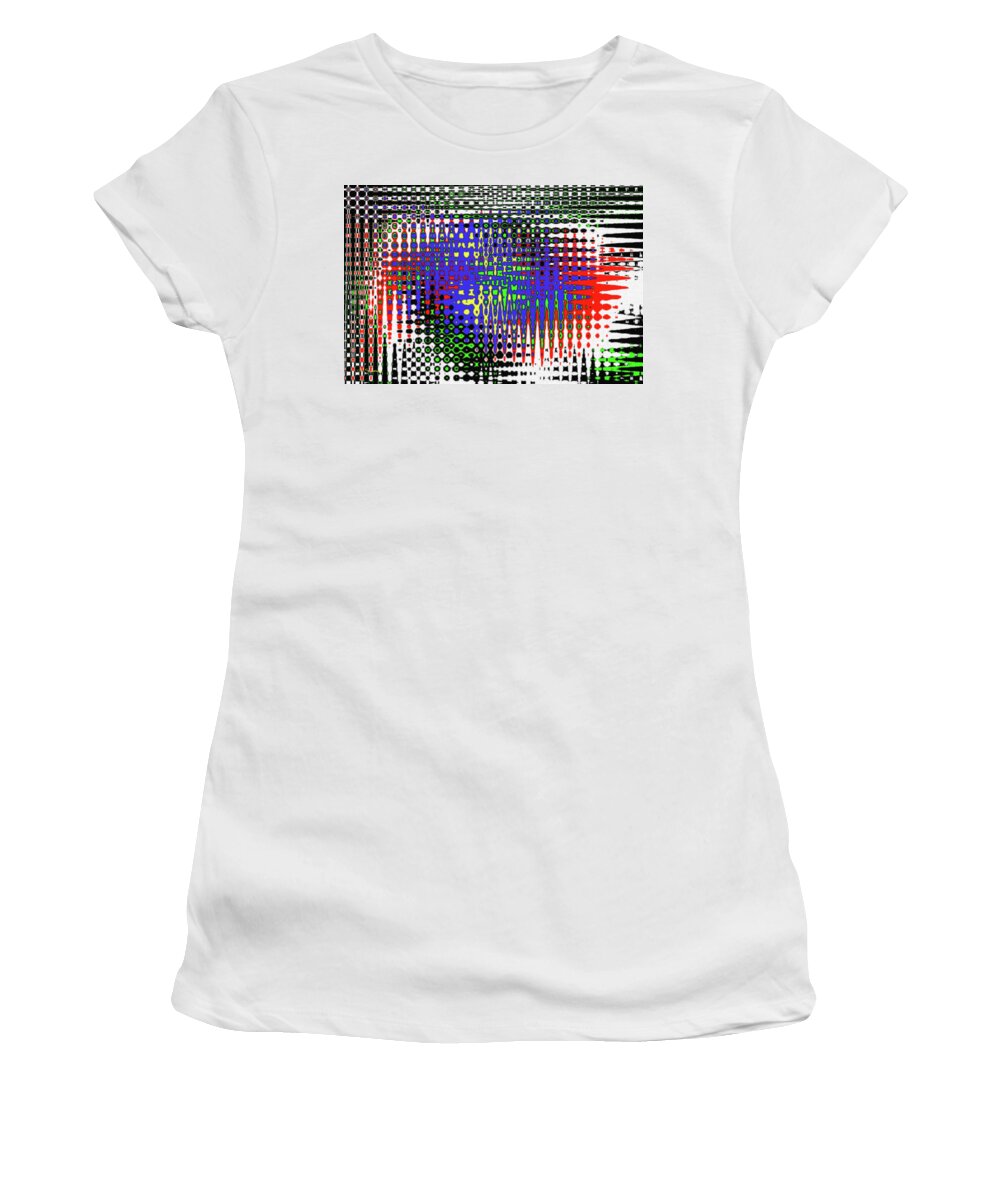 Drawing # 5856 Abstract Women's T-Shirt featuring the digital art Drawing # 5856 Abstract by Tom Janca