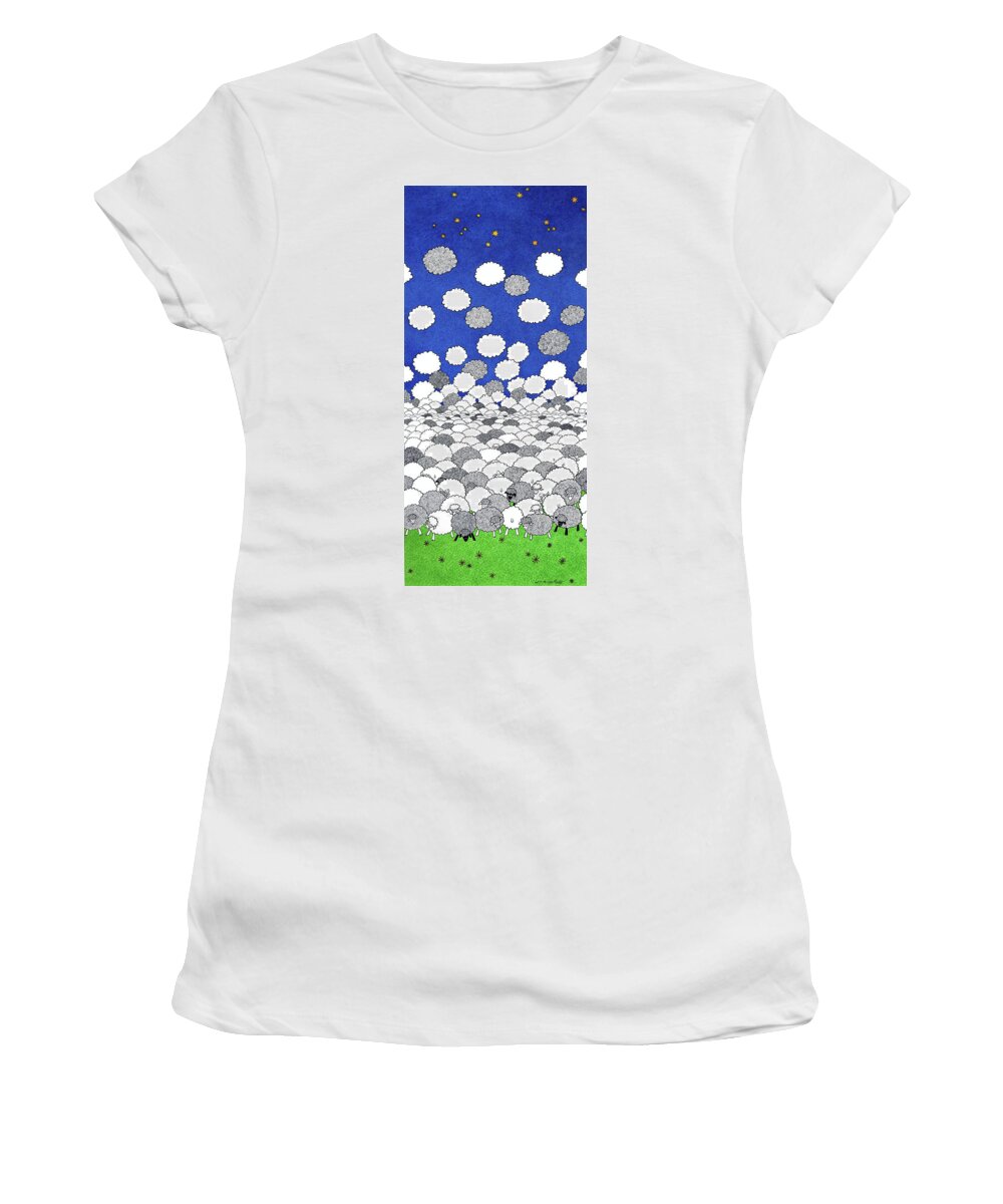 Dream Women's T-Shirt featuring the drawing Dreamfield by Michele Sleight