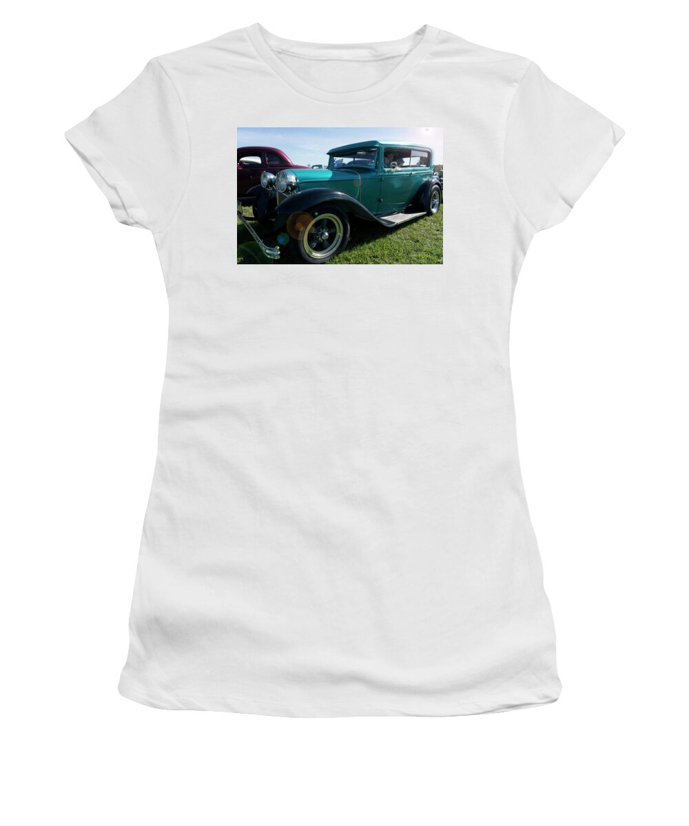 Classic Cars Women's T-Shirt featuring the photograph Driver Bones by Ryan Crane