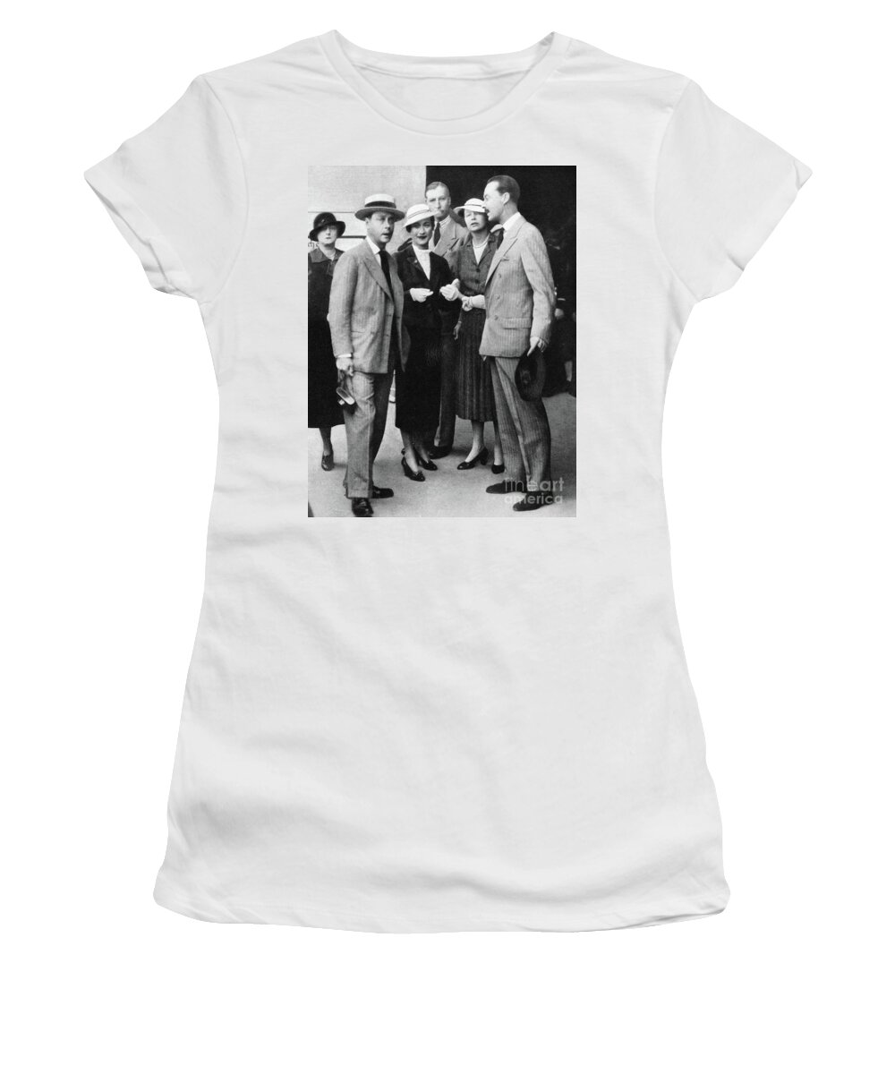 1936 Women's T-Shirt featuring the photograph Duke And Duchess Of Windsor by Granger