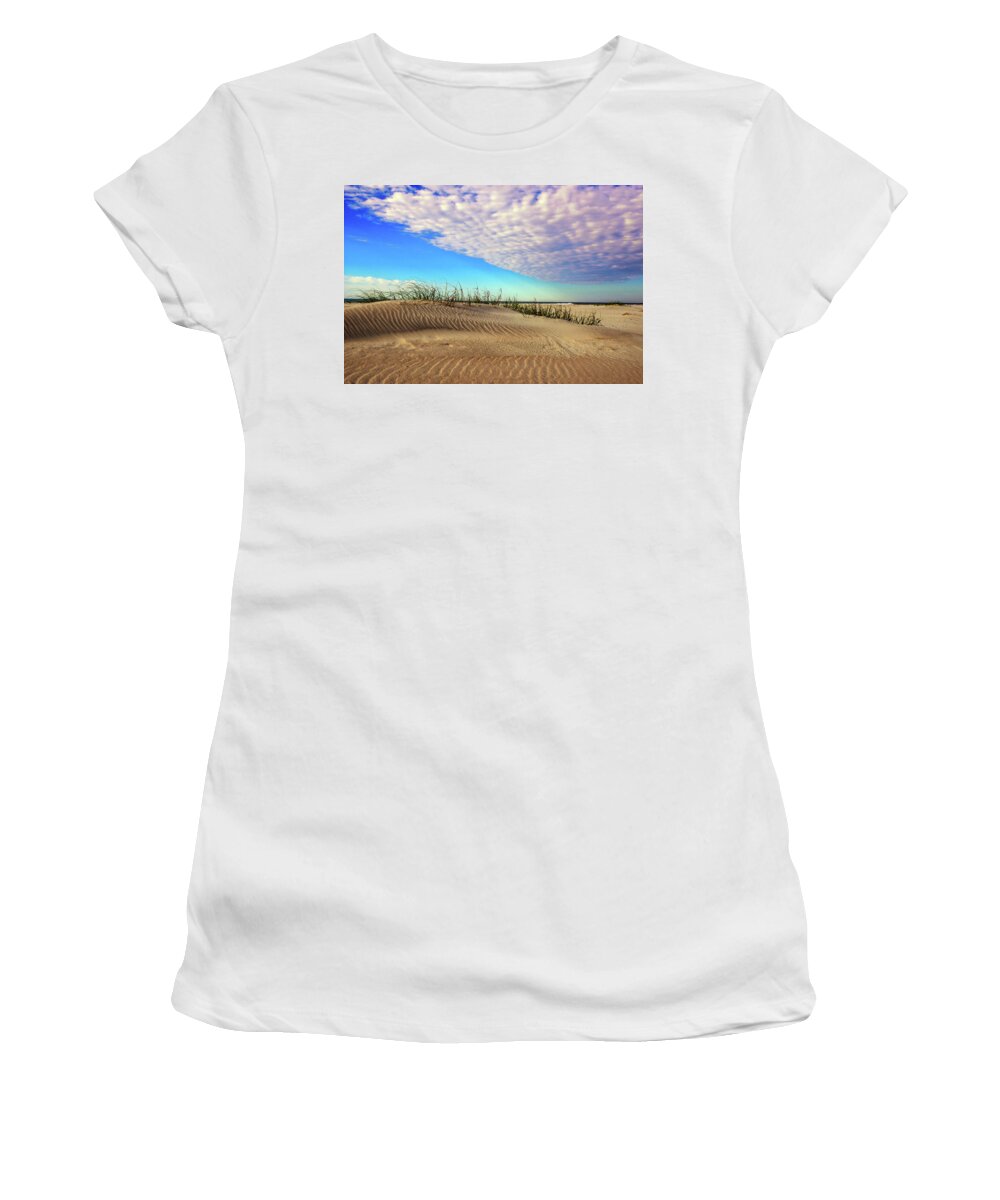 Dunes Prints Women's T-Shirt featuring the photograph Dunes by John Harding