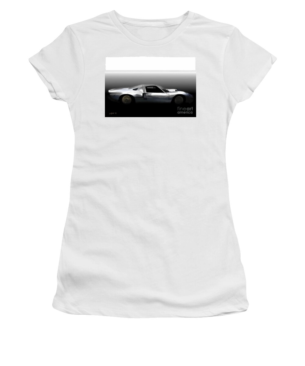 Gt40 Women's T-Shirt featuring the photograph Early GT40 by Tom Griffithe