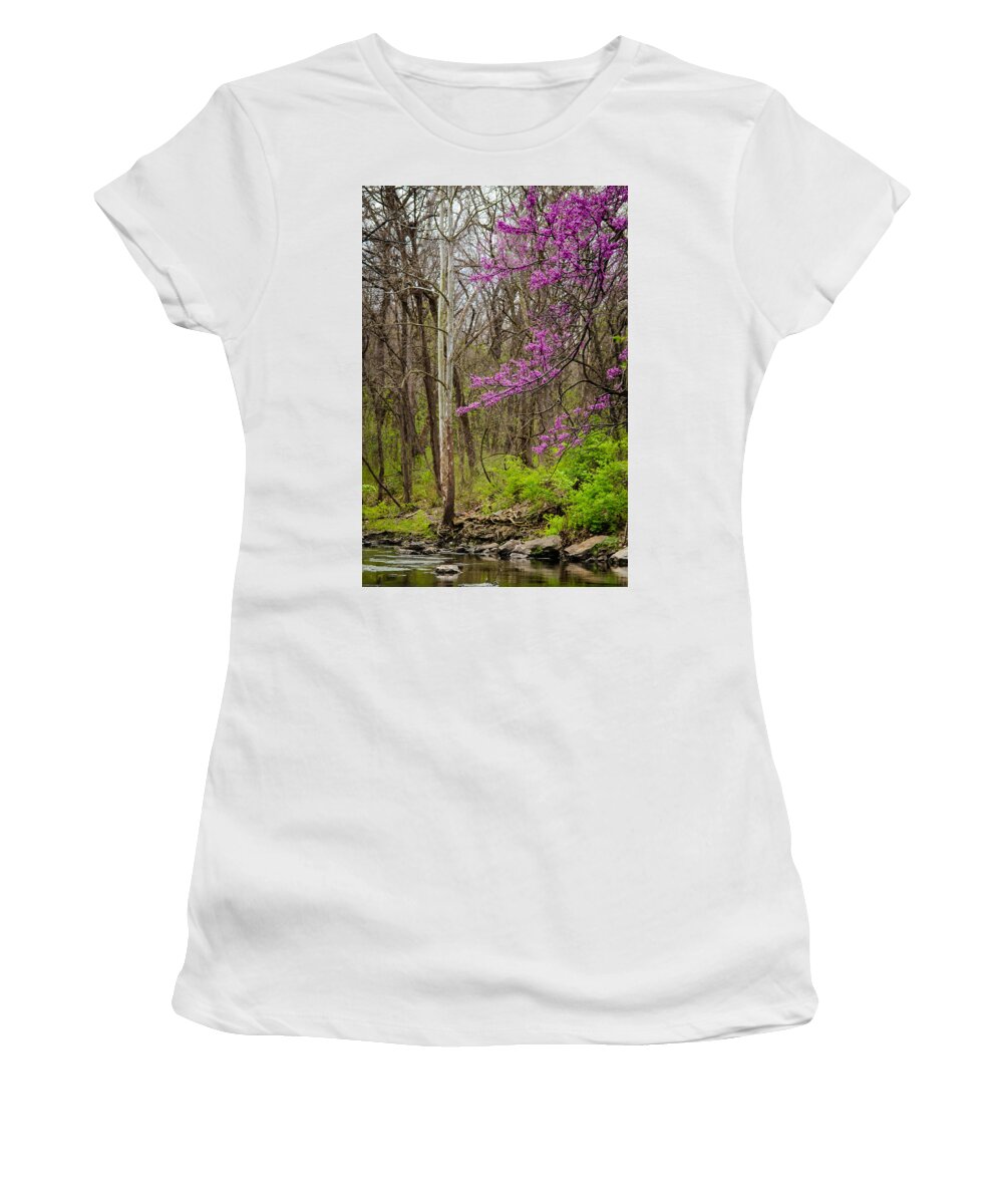 Nature Women's T-Shirt featuring the photograph Early Spring on Mill Creek by Jeff Phillippi