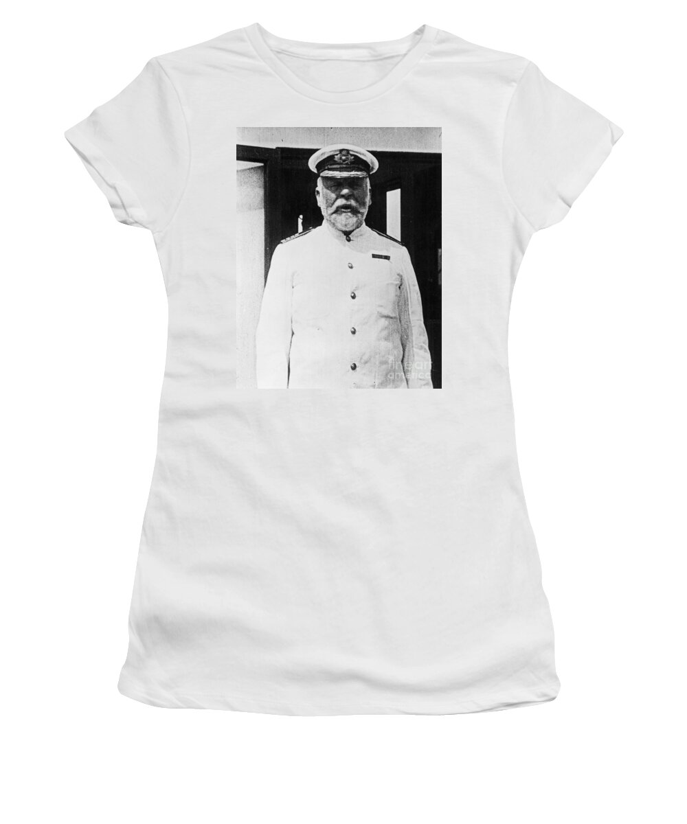 1912 Women's T-Shirt featuring the photograph Edward J. Smith (1850-1912) by Granger