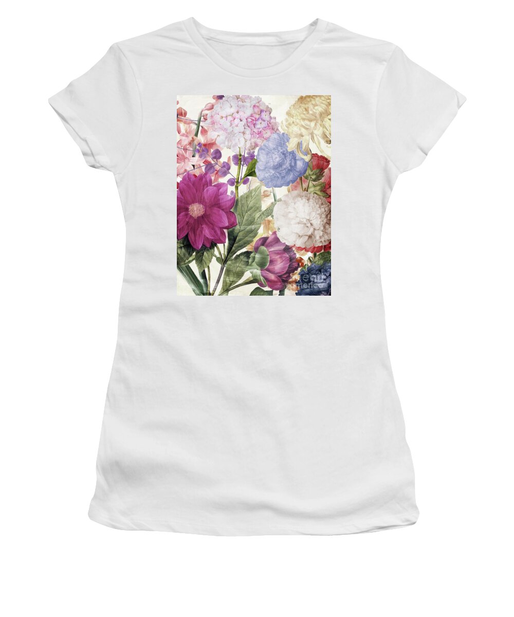 Florals Women's T-Shirt featuring the painting Embry II by Mindy Sommers