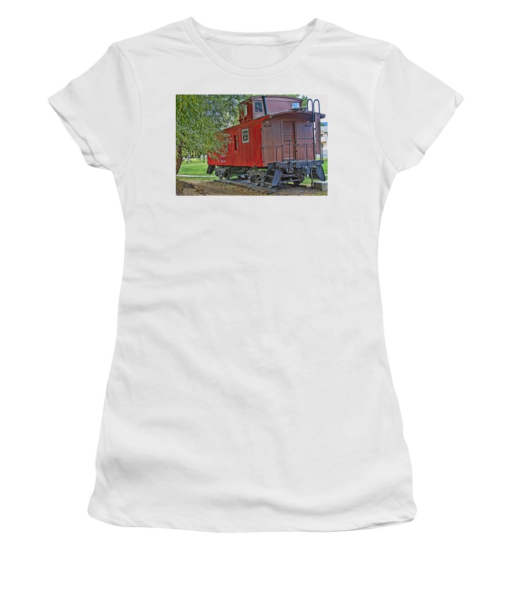 Railroad Women's T-Shirt featuring the photograph End of the Line by Alana Thrower