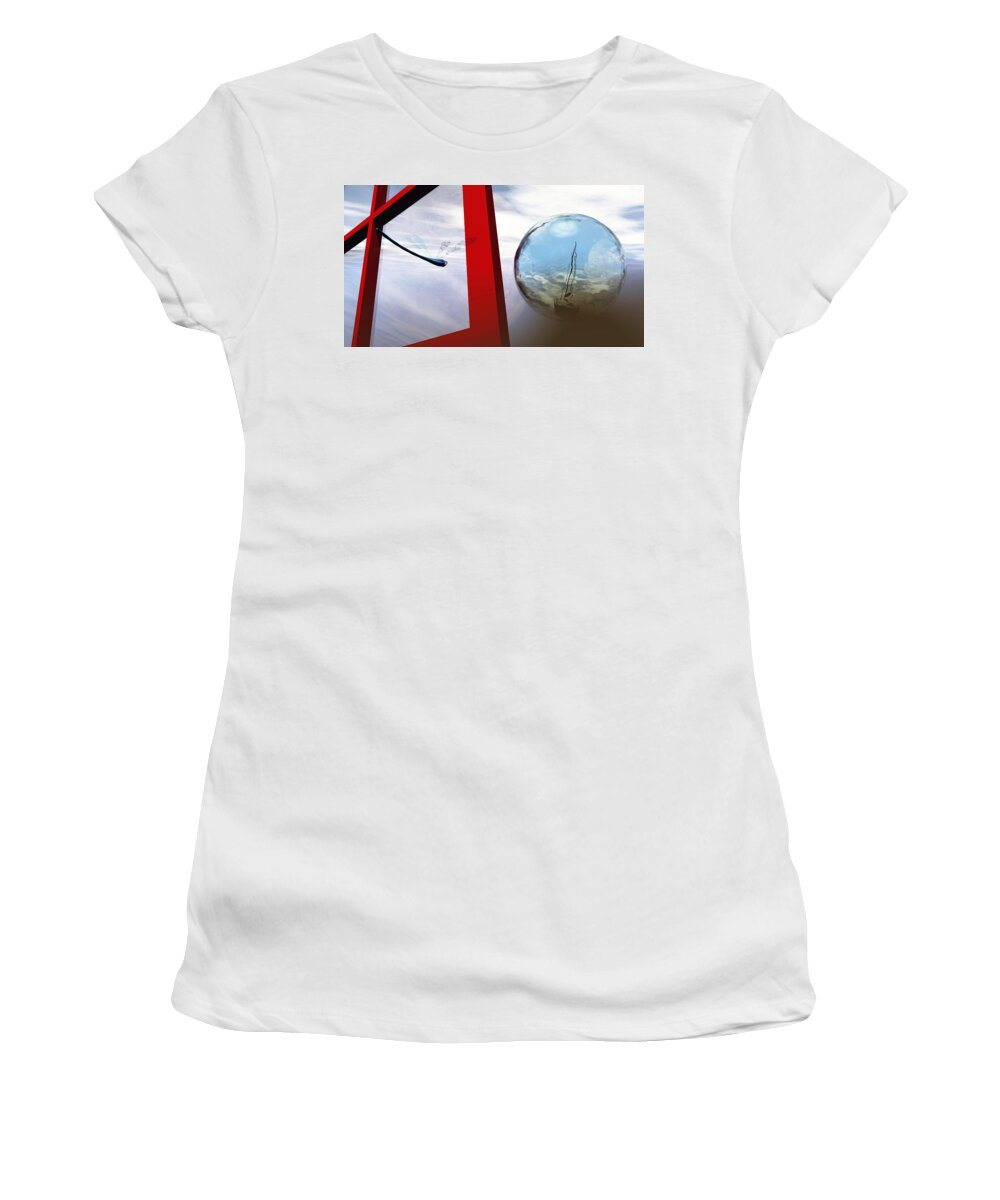 Surreal Women's T-Shirt featuring the digital art Endless Voyage by Richard Rizzo