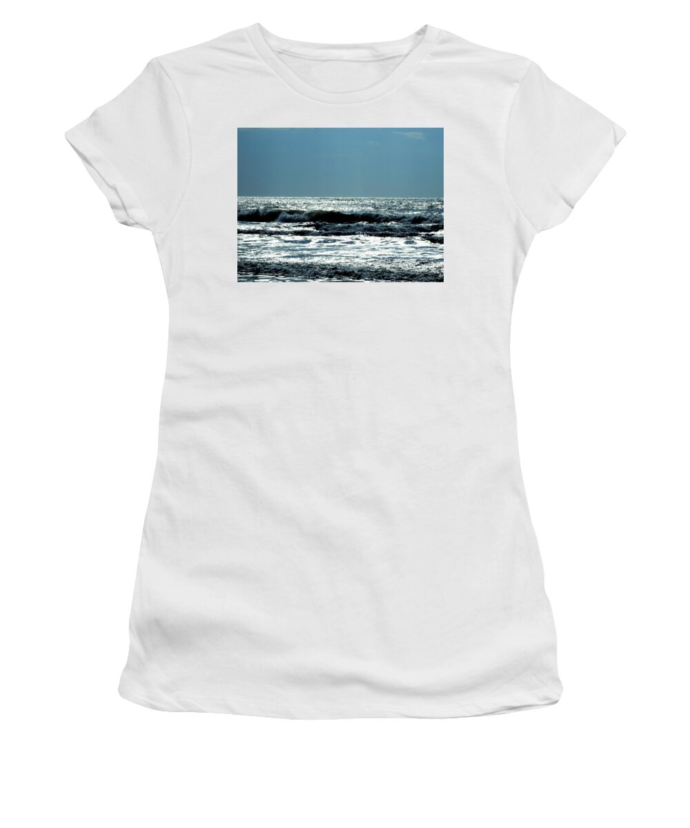 Atlantic Women's T-Shirt featuring the photograph Evening Light by Cathy Harper